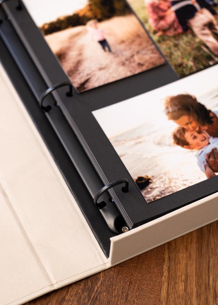 KAILA HAPPILY EVER AFTER Creme - Coffee Table Photo Album (60 Páginas negras)