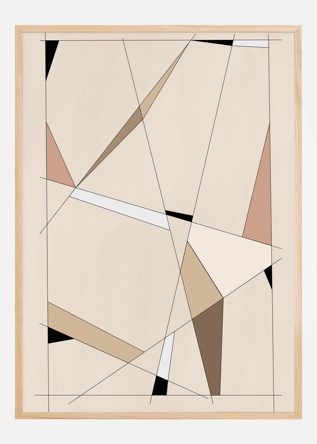 Product Image for Geometric Beige art No.1 Póster (21x29.7 cm (A4))