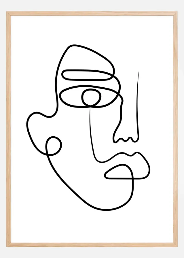 Face Line I Póster