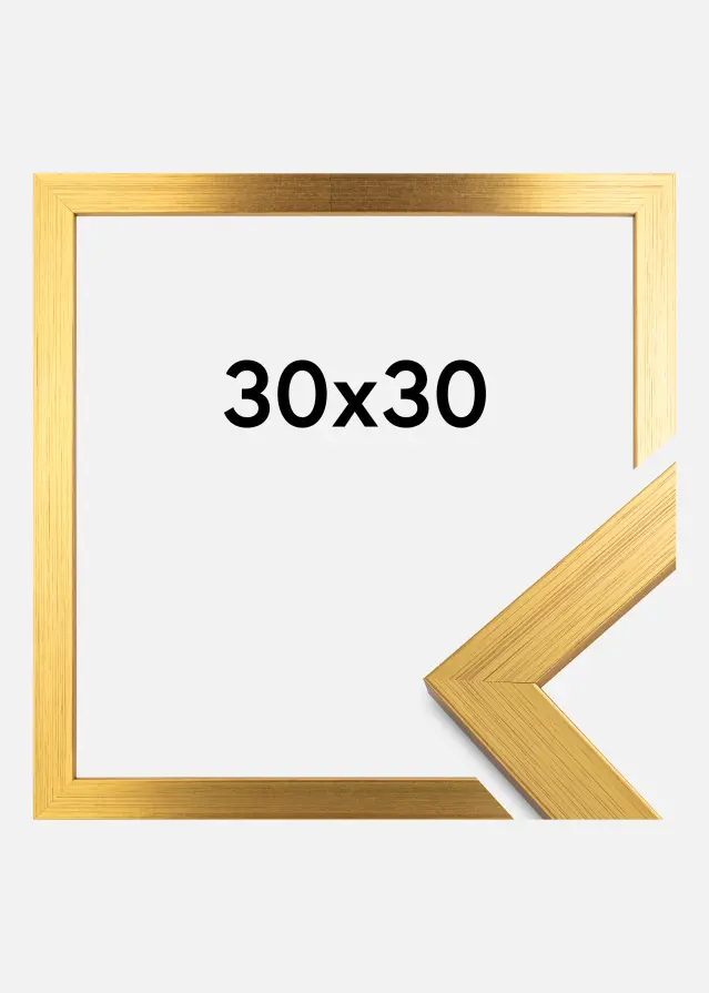 Marco Gold Wood Vidrio acrílico 30x30 cm
