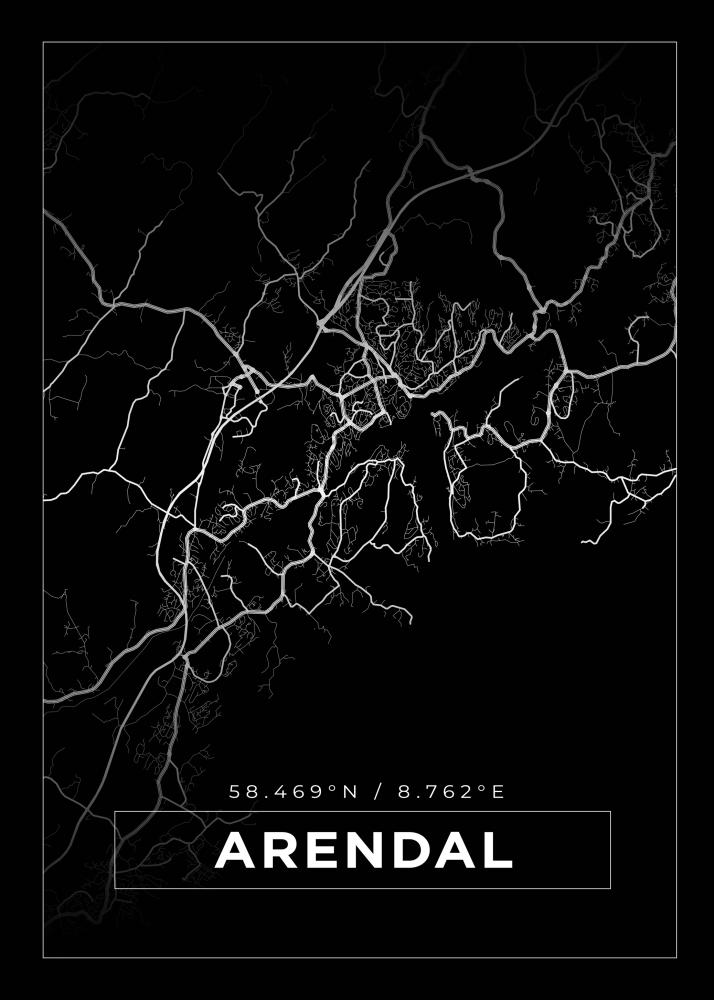 Mapa - Arendal - Cartel Negro