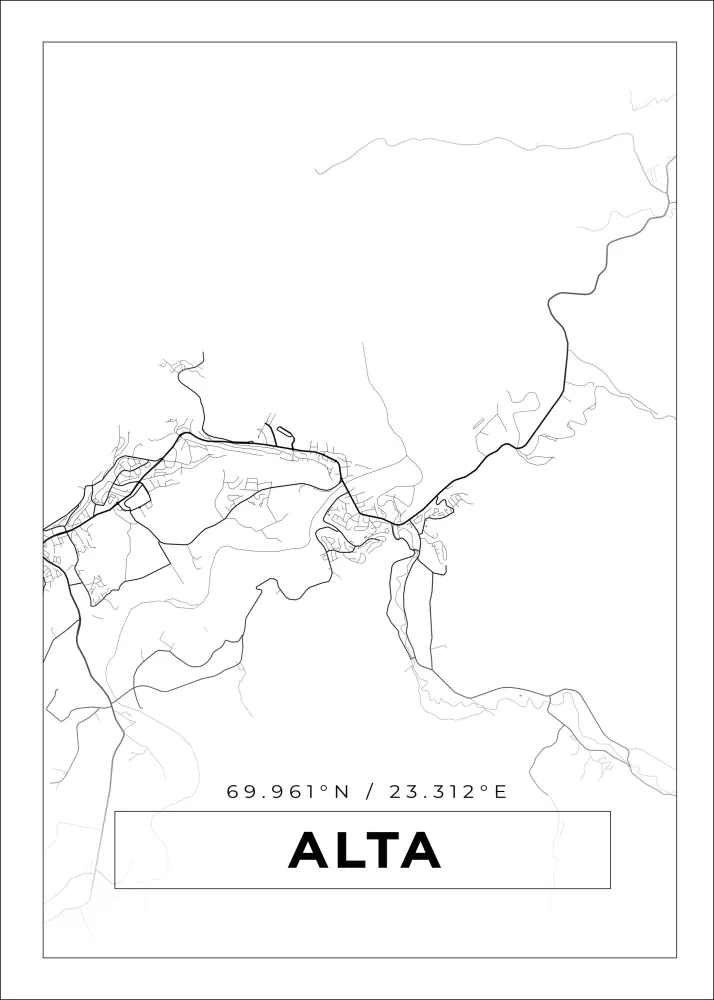 Mapa - Alta - Cartel blanco