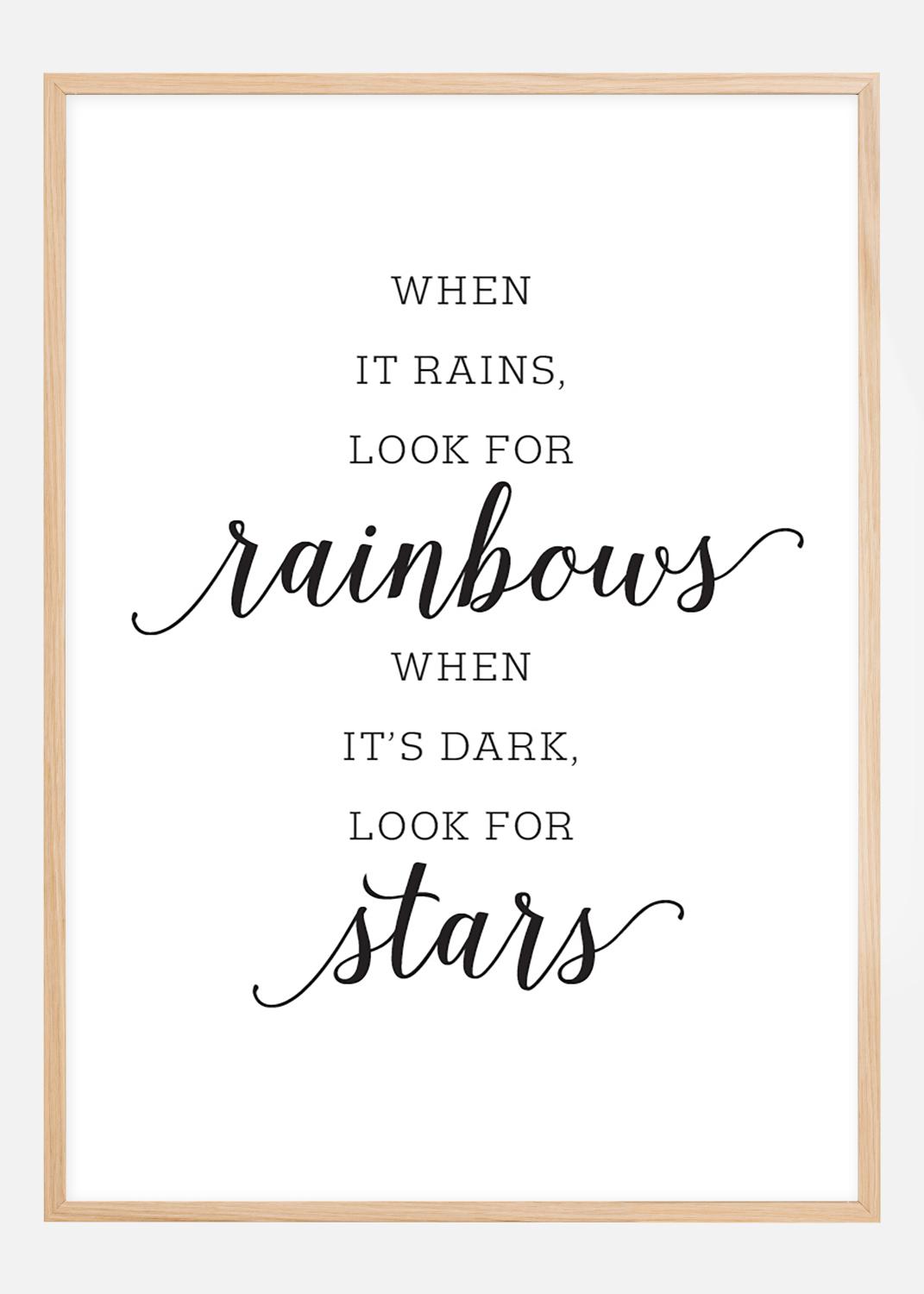 Product Image for When it rains, look for rainbows Póster (40x50 cm)