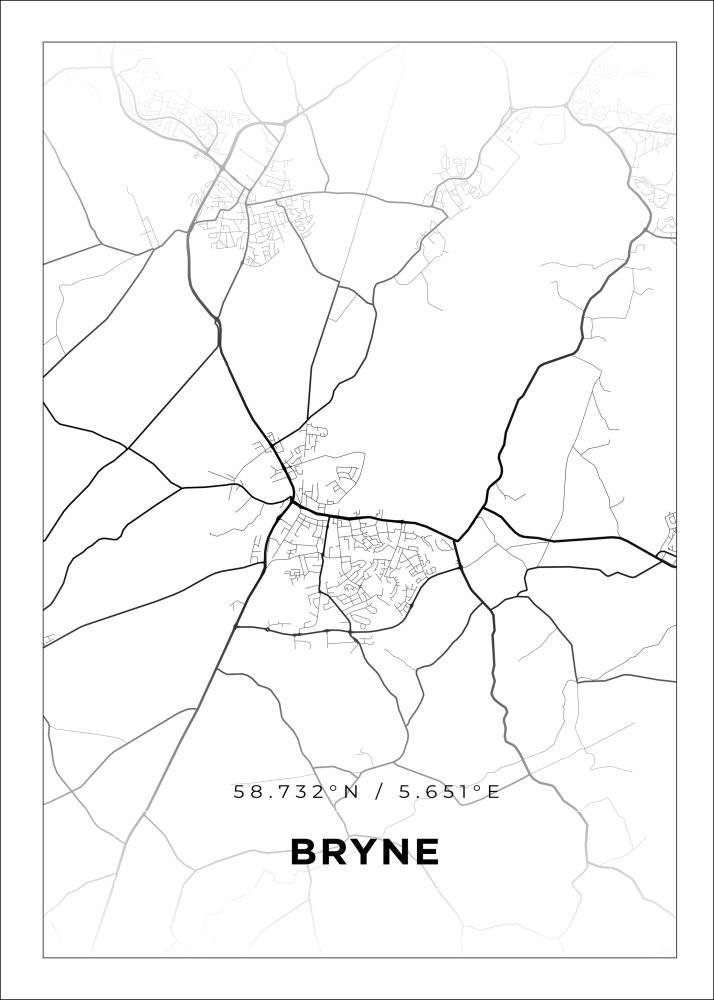 Mapa - Bryne - Cartel Blanco