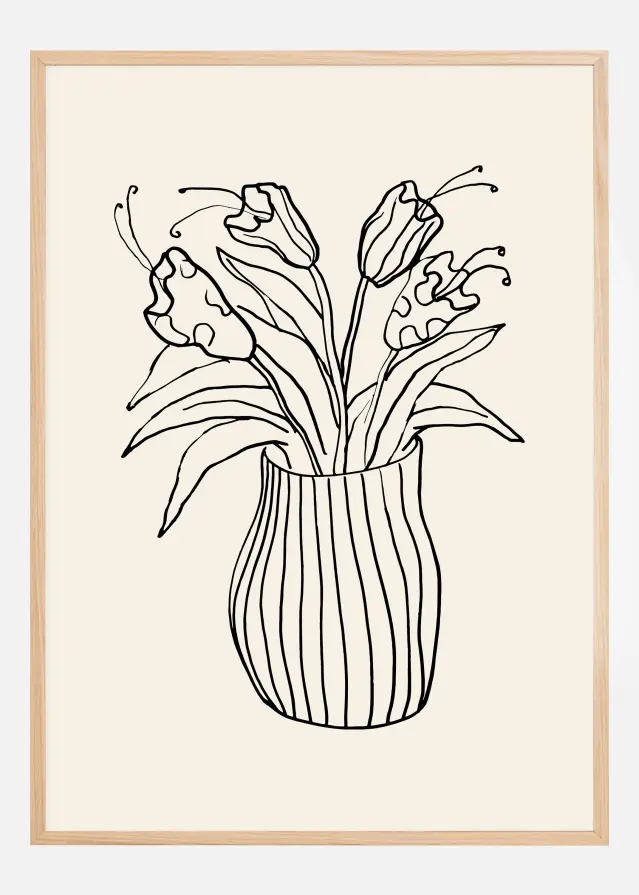 Vase Sketch Póster