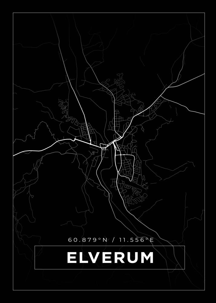 Mapa - Elverum - Cartel Negro