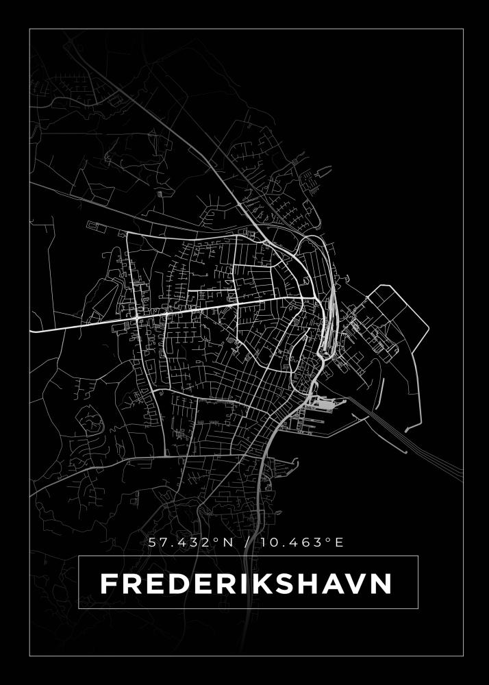 Mapa - Frederikshavn - Cartel Negro