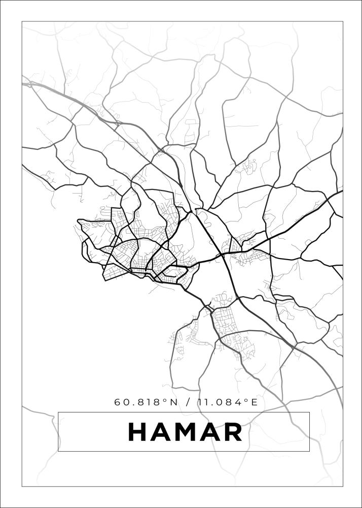 Mapa - Hamar - Cartel blanco