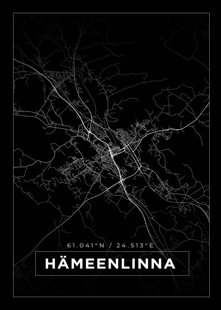 Mapa - Hämeenlinna - Cartel Negro