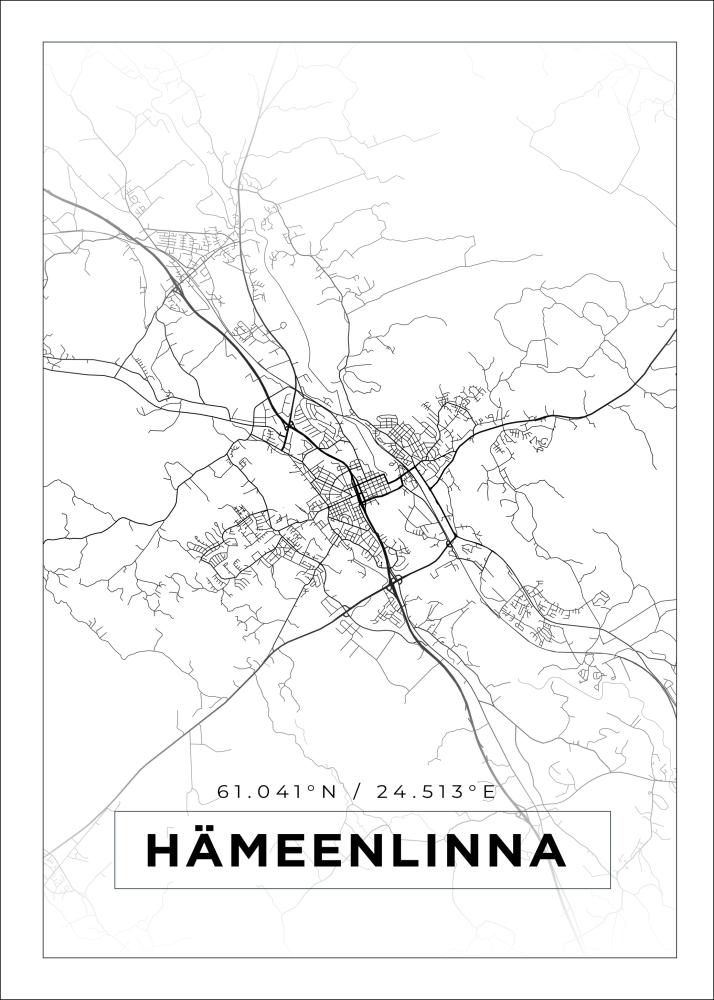 Mapa - Hämeenlinna - Cartel Blanco