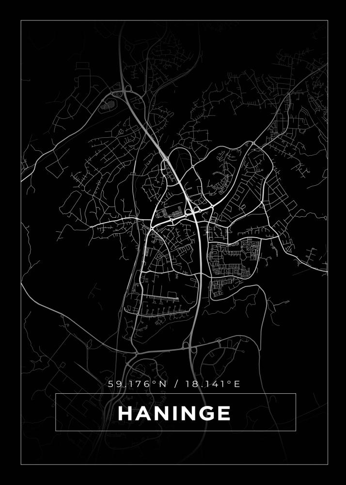 Mapa - Haninge - Cartel Negro