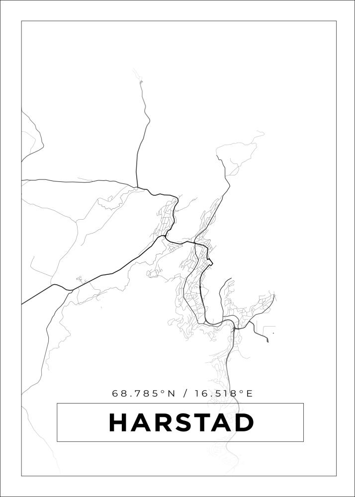 Mapa - Harstad - Cartel blanco