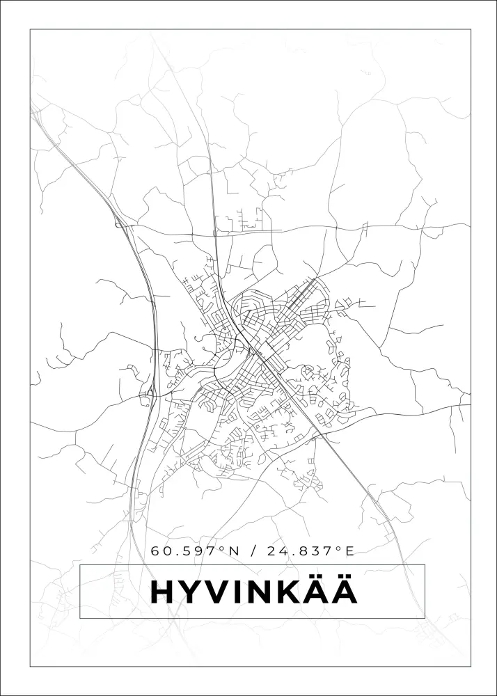 Mapa - Hyvinkää - Cartel Blanco