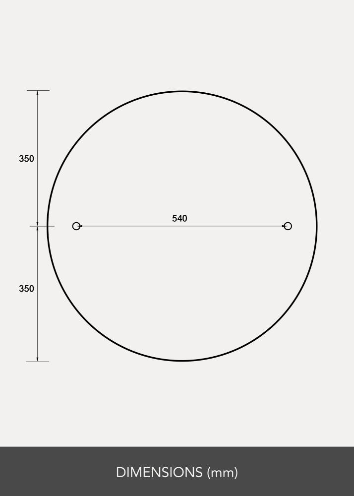 Espejo Clarity 70 cm Ø