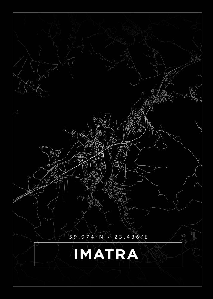 Mapa - Imatra - Cartel Negro