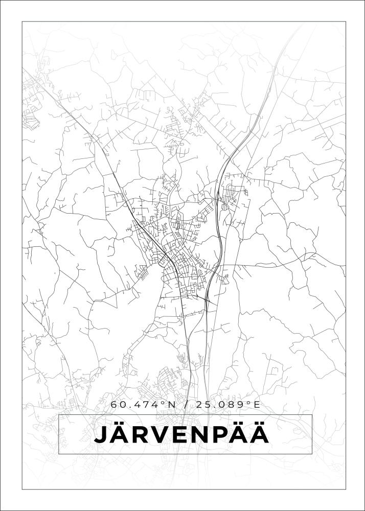 Mapa - Järvenpää - Cartel blanco