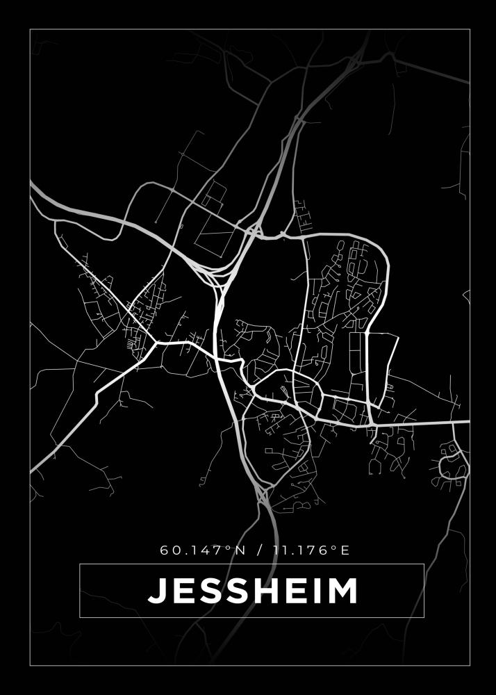 Mapa - Jessheim - Cartel Negro