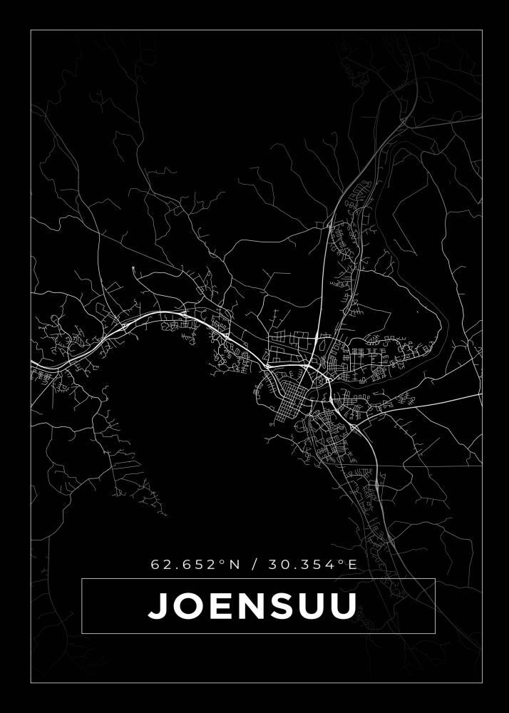 Mapa - Joensuu - Cartel Negro