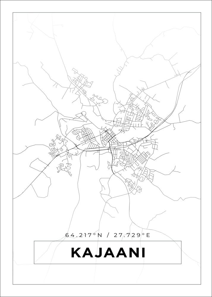 Mapa - Kajaani - Cartel Blanco