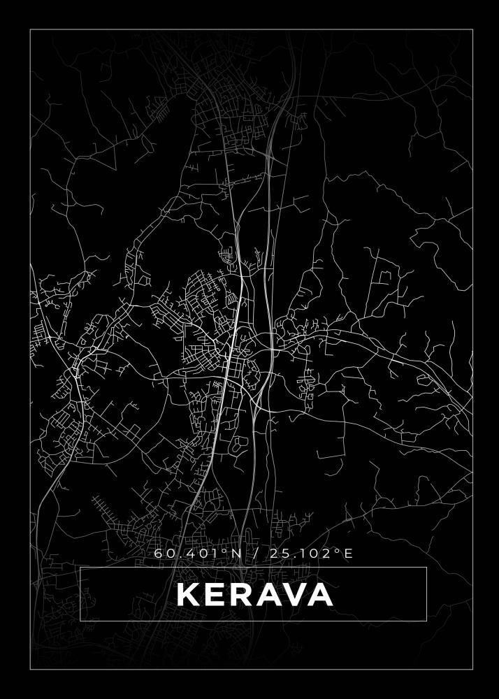 Mapa - Kerava - Cartel Negro