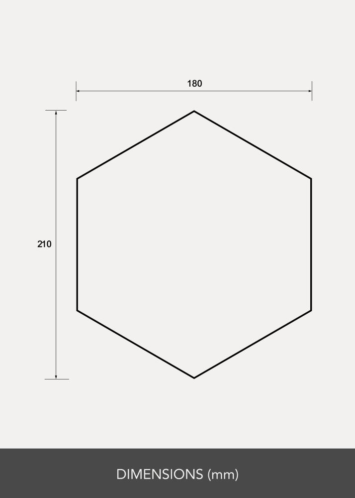 Espejo Set Hexagon 18x21 cm - 5 uds.