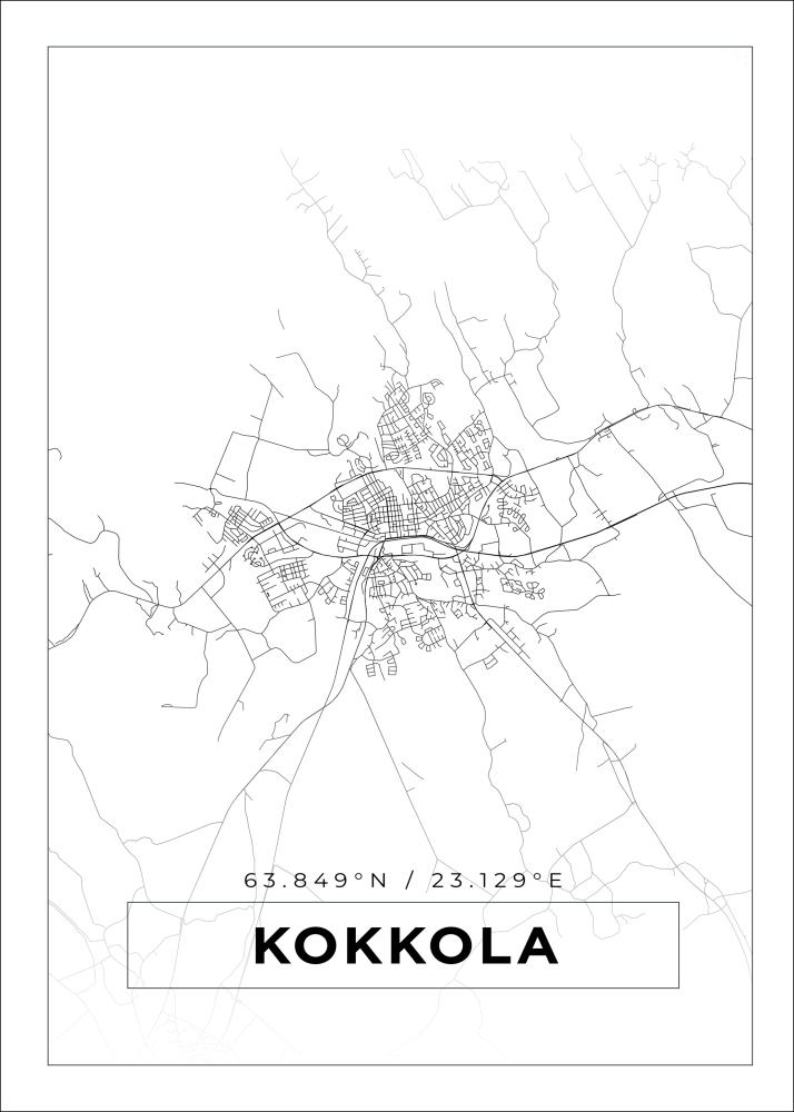 Mapa - Kokkola - Cartel Blanco