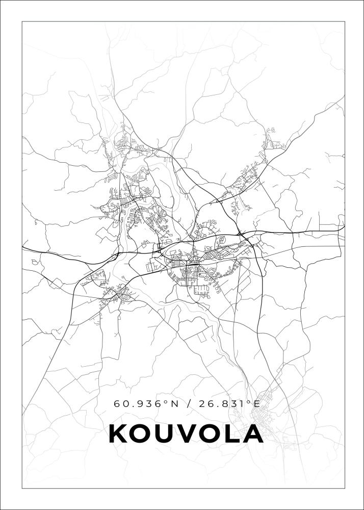 Mapa - Kouvola - Cartel Blanco