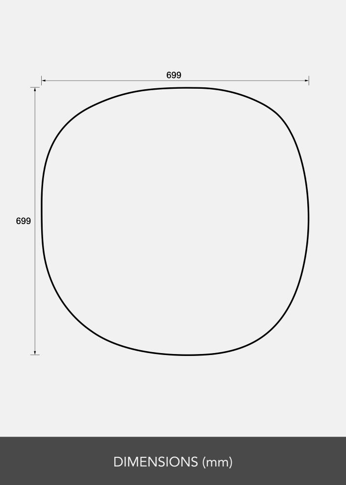 Espejo Roundy I 70x70 cm