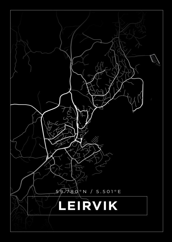 Mapa - Leirvik - Cartel Negro