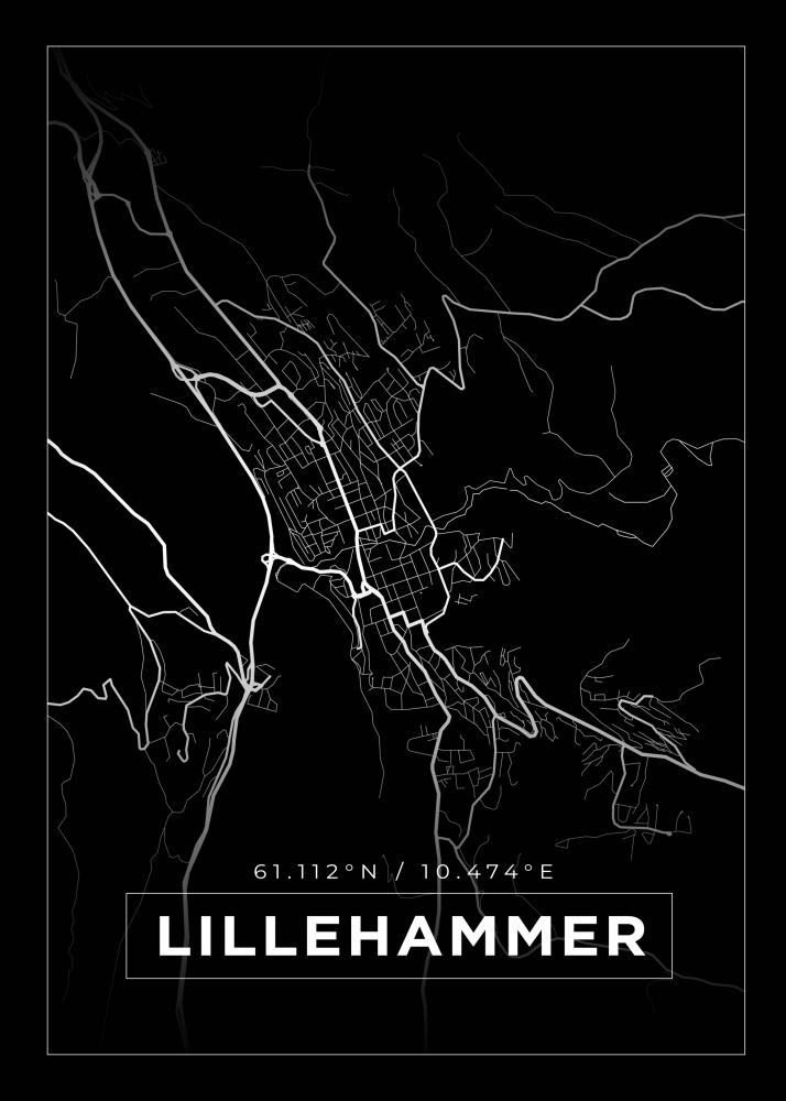 Mapa - Lillehammer - Cartel Negro