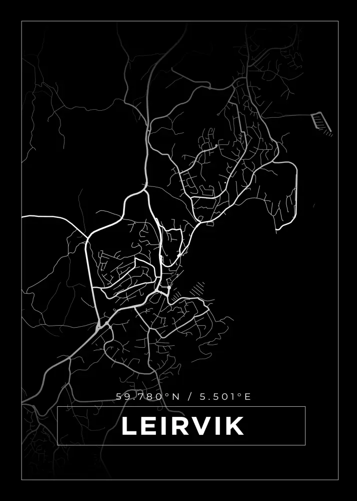 Mapa - Leirvik - Cartel Negro