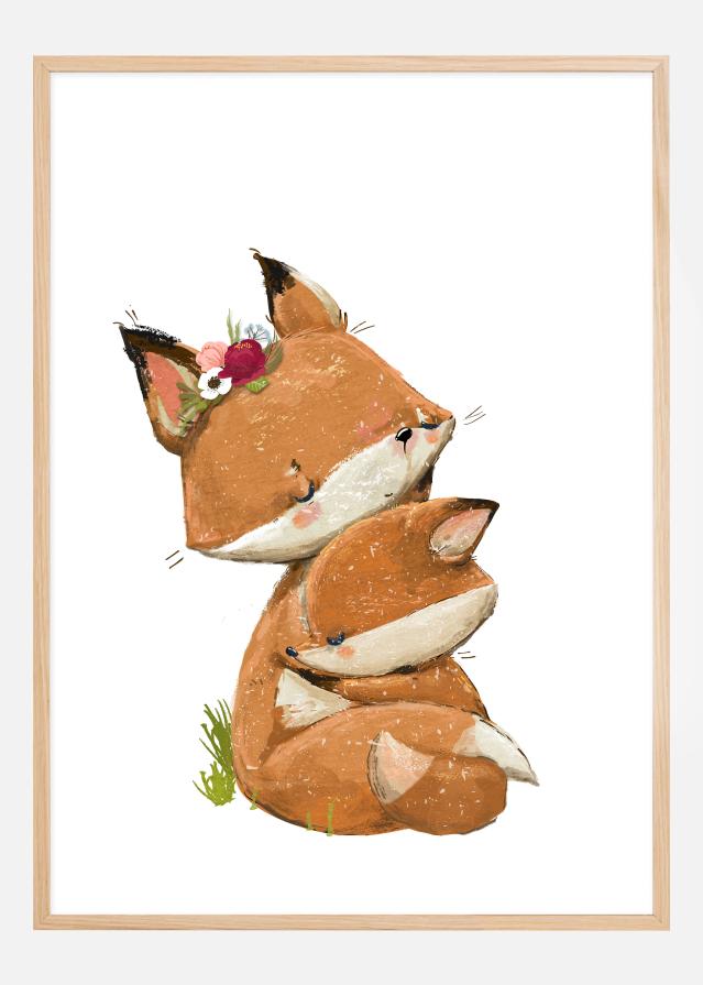 Fox Hugging Póster