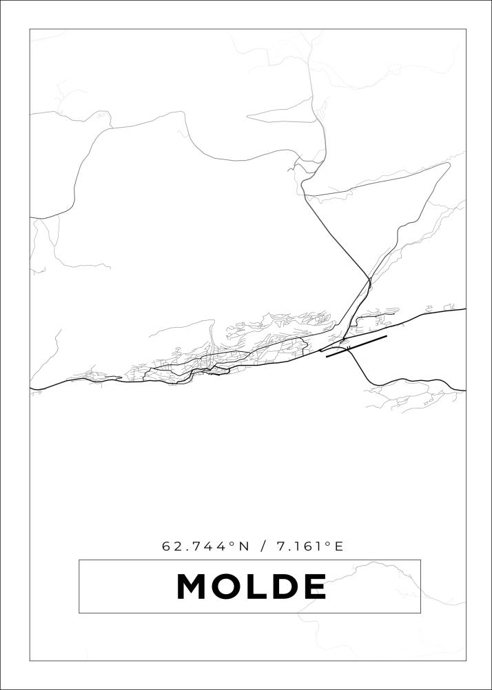 Mapa - Molde - Cartel Blanco