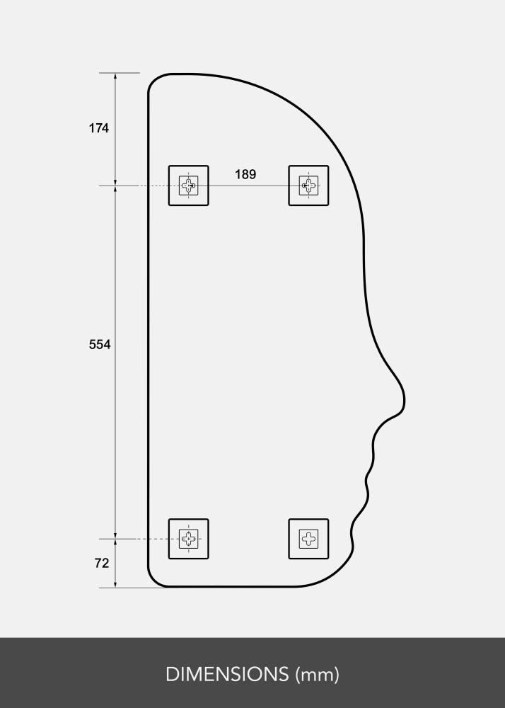 Espejo Face 40x80 cm