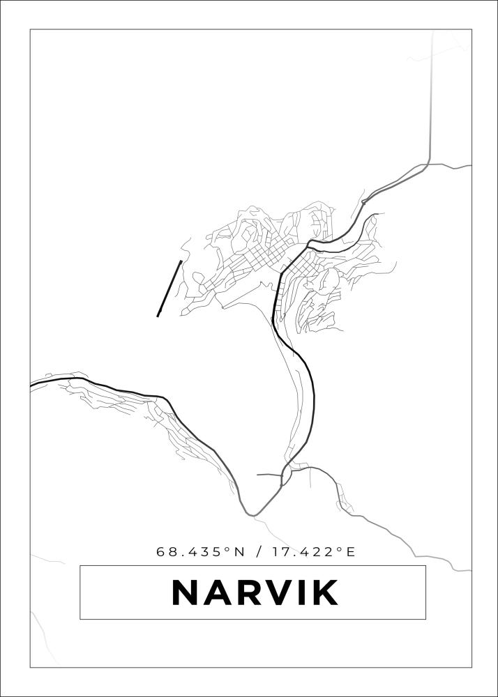 Mapa - Narvik - Cartel Blanco