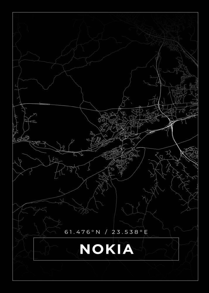 Mapa - Nokia - Cartel negro