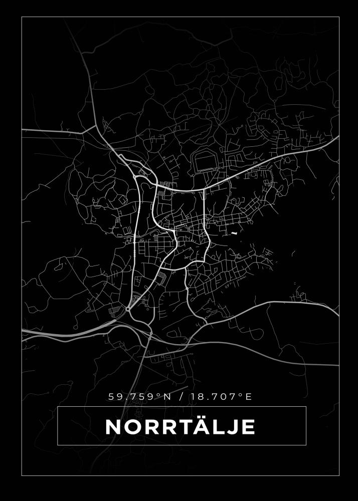 Mapa - Norrtälje - Cartel Negro