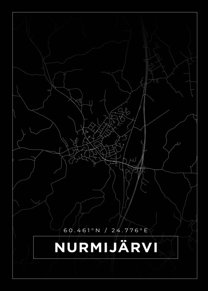 Mapa - Nurmijärvi - Cartel negro