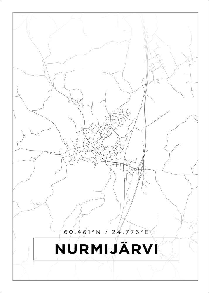 Mapa - Nurmijärvi - Cartel blanco