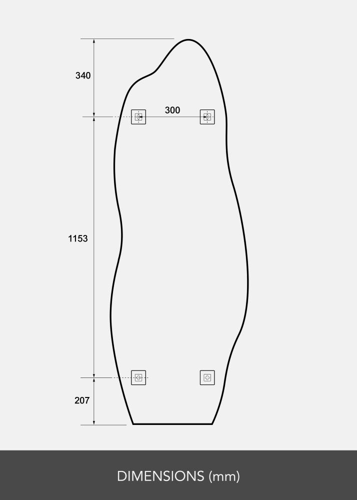 Espejo Echo 60x170 cm