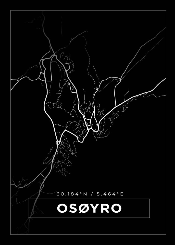 Mapa - Osøyro - Cartel Negro