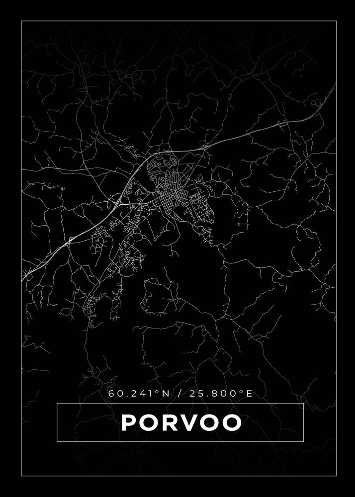 Mapa - Porvoo - Cartel Negro