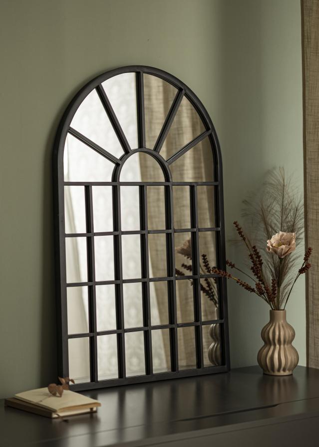 Espejo Window Dome Negro 60x90 cm