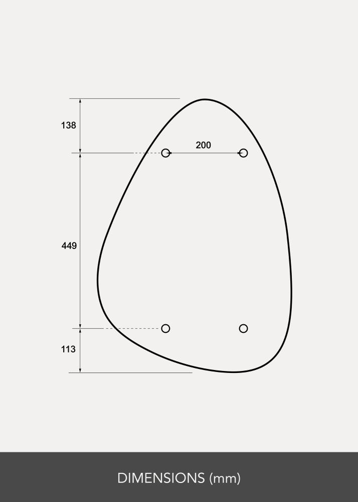 Espejo Pebble 50x70 cm - Selected By BGA