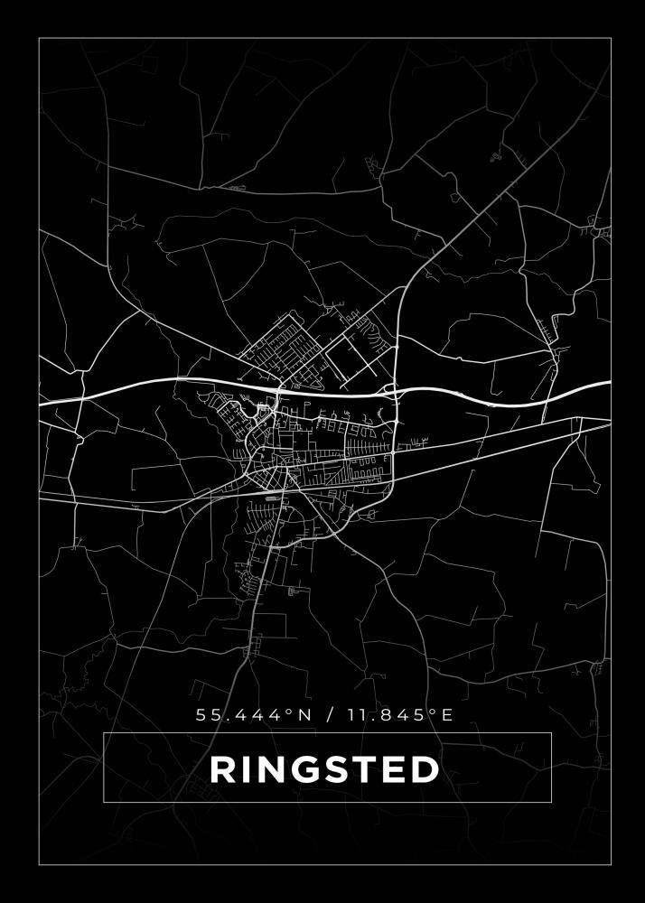 Mapa - Ringsted - Cartel Negro