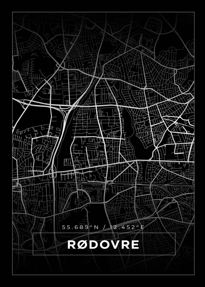 Mapa - Rødovre - Cartel Negro