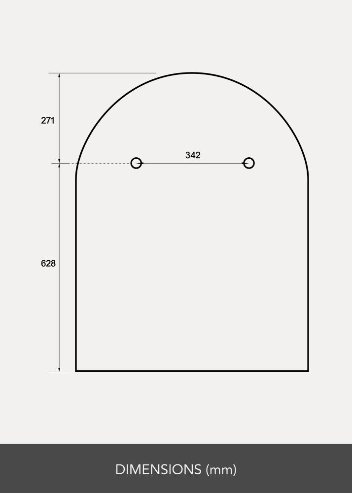 Espejo Domed LED 70x90 cm