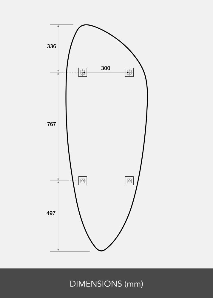 Espejo Slim Clear 160x57 cm