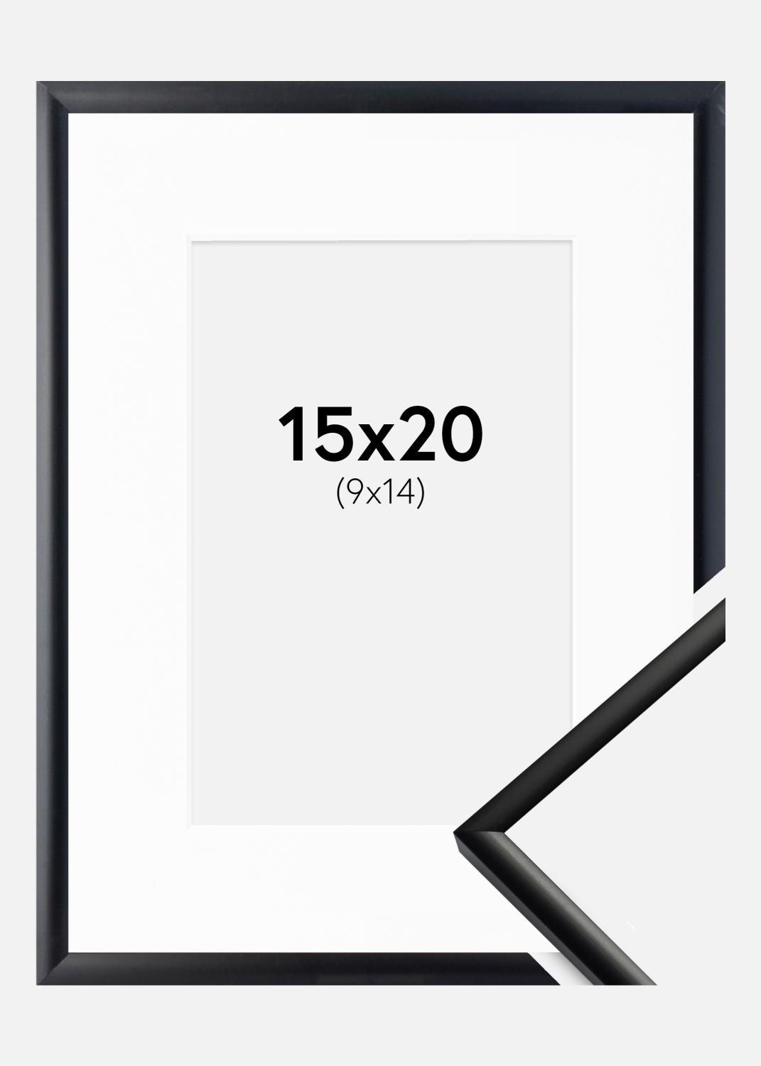 Product Image for Marco New Lifestyle Negro mate 15x20 cm - Paspartú Blanco 10x15 cm
