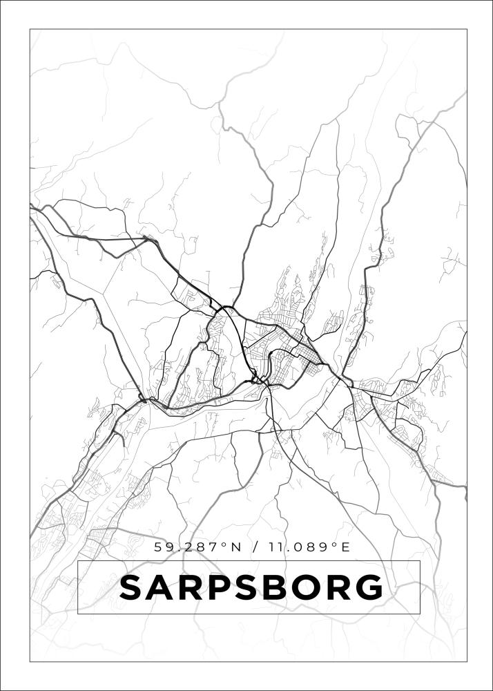 Mapa - Sarpsborg - Cartel Blanco